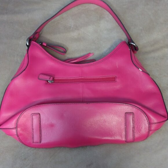 Etienne Aigner Smooth Leather Pink Hobo/Shoulder Bag Scottsdale Collection FLAWS - Picture 2 of 16